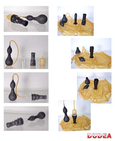 Kompatibel mit Latexhose + Penishüllen