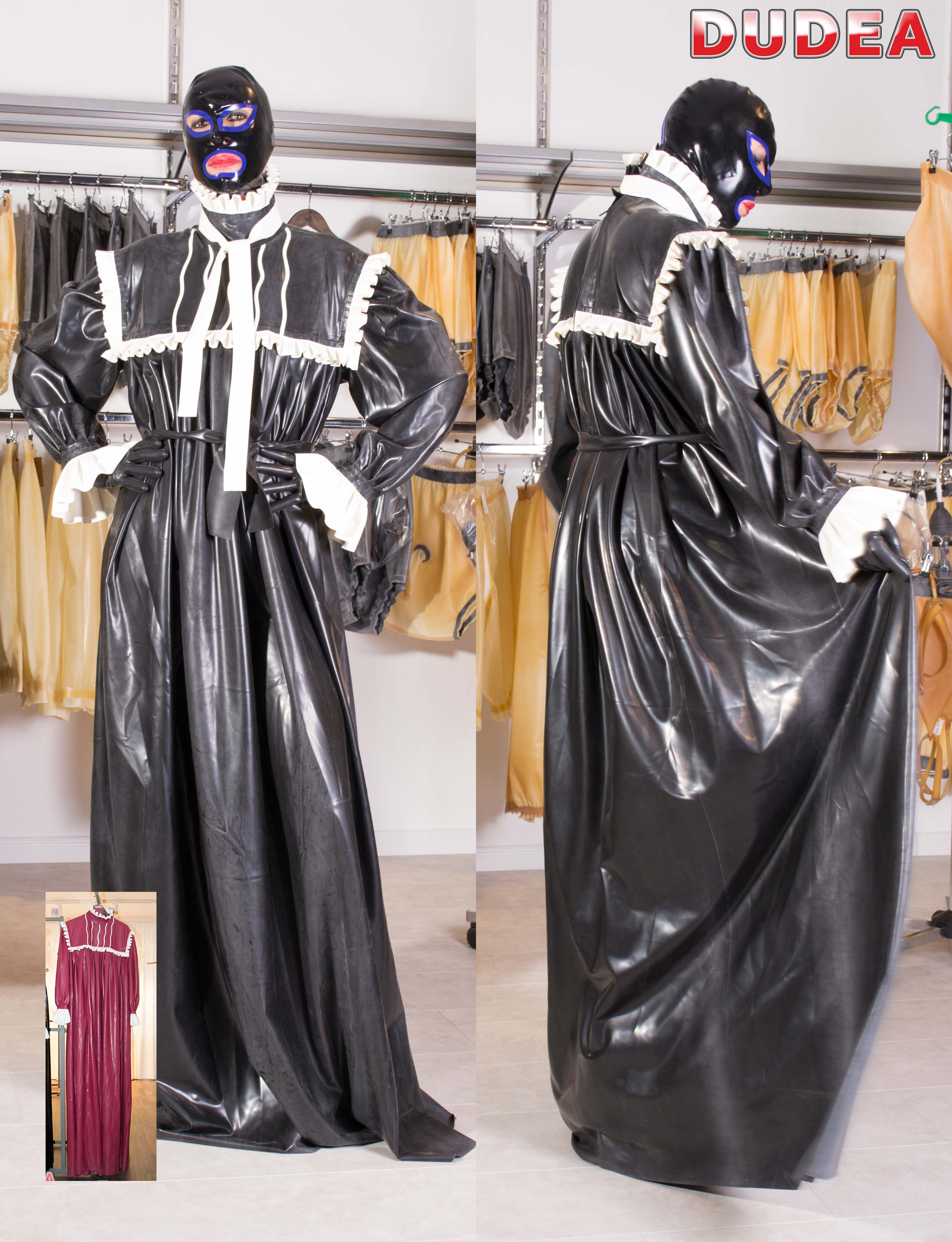 robe longue en latex