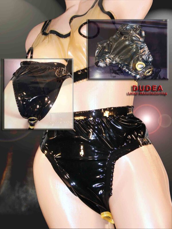 Gummi-Prisoner-Slip für Sie – Restriktive Latex-Unterwäsche von DUDEA