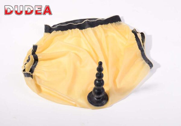 Wixhose mit super weichem Gummi-Anal-Kugeldildo – Bild 3
